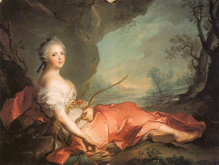 Jean Marc Nattier Marie-Adlaide of France as Diana China oil painting art